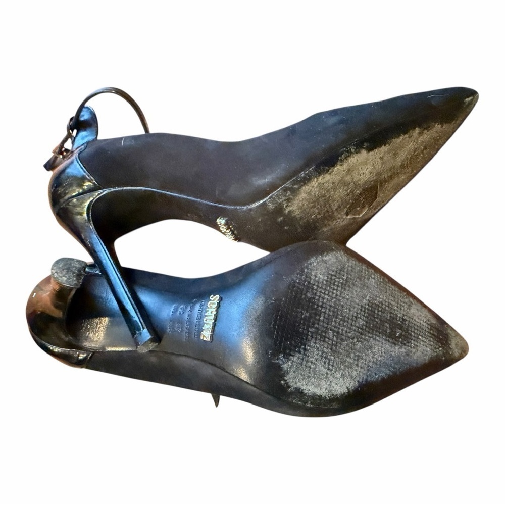 Schutz Elegant Black Ankle Strap Heels - Event - Date Night - Size 6.5 / EU 37 - Picture 4 of 5